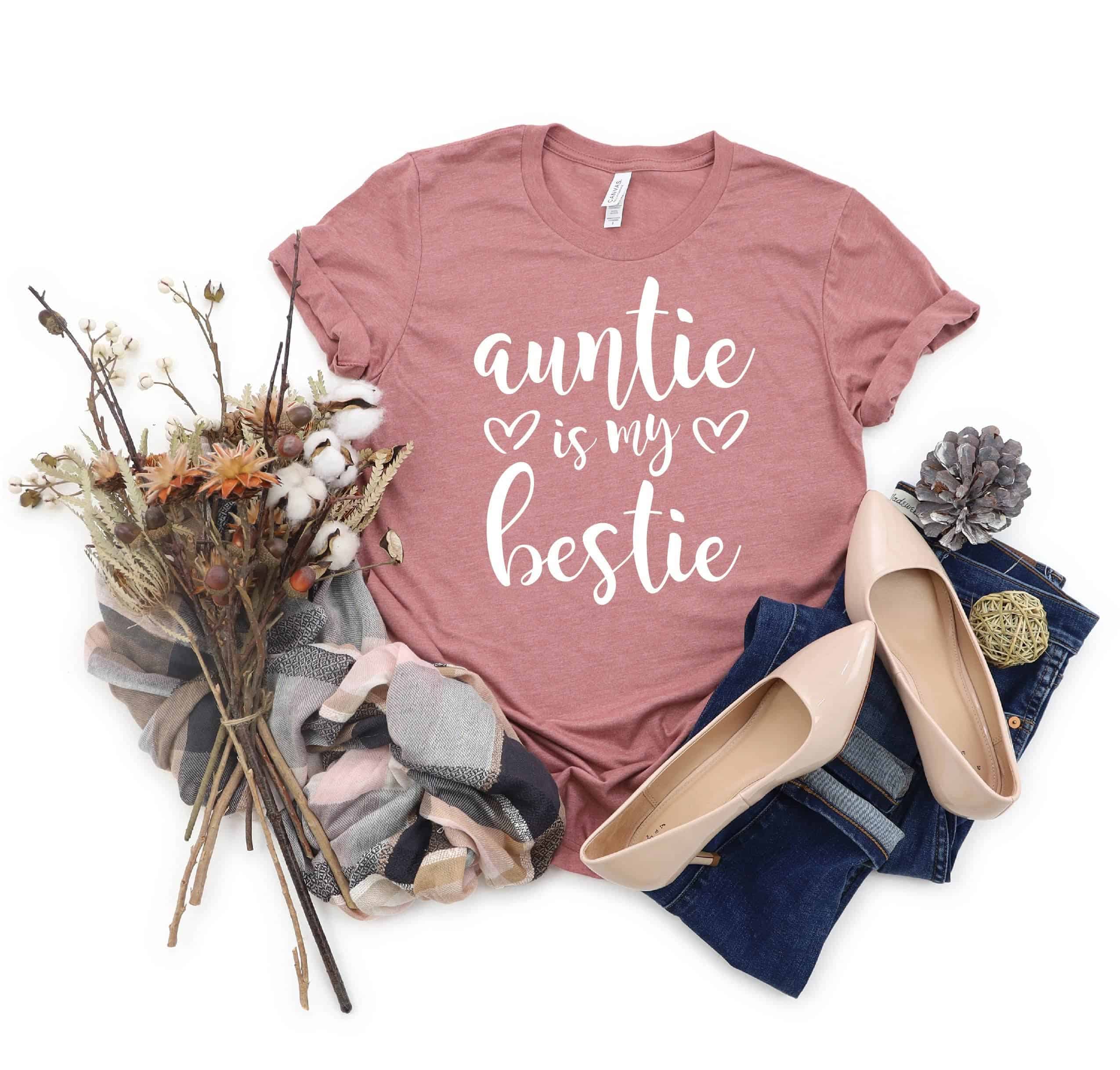 Aunt Shirts Auntie Gift For Auntie Gift for Sister 6 Auntiesaurus Shirt Favorite Auntie T-shirt Funny Auntie Shirts