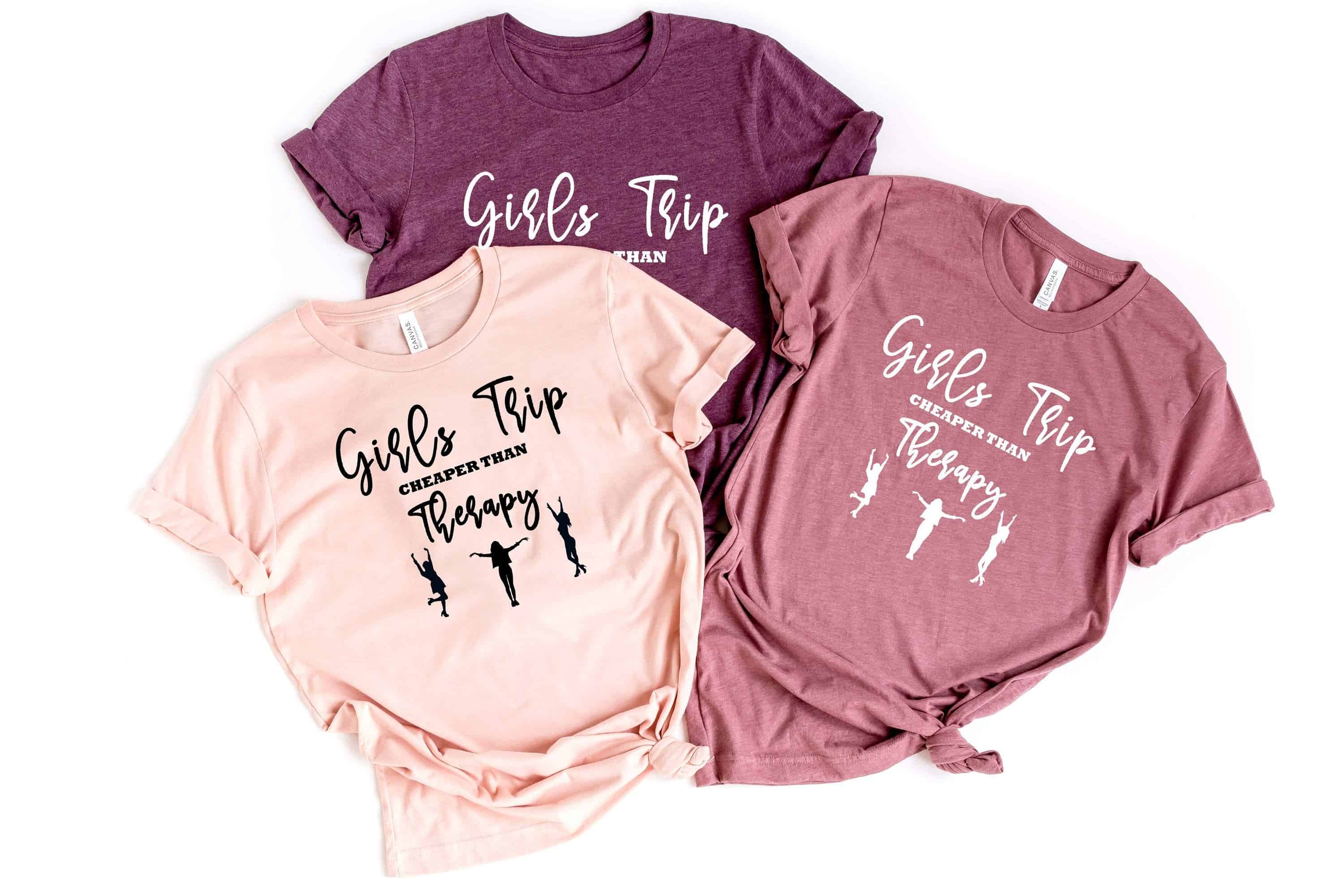 Besties shirts Trip Matching Girl Vacation Tshirt Girls Trip TShirts Best Friends shirts Girls Trip cheaper Than Therapy 2021 Tshirts