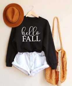 Hello Fall Sweatshirt, Fall Sweatshirt, Fall Shirt, Hello Fall Shirt, Shirt for Fall, Sweatshirt for Fall, Autumn Shirt, Womens Sweatshirt