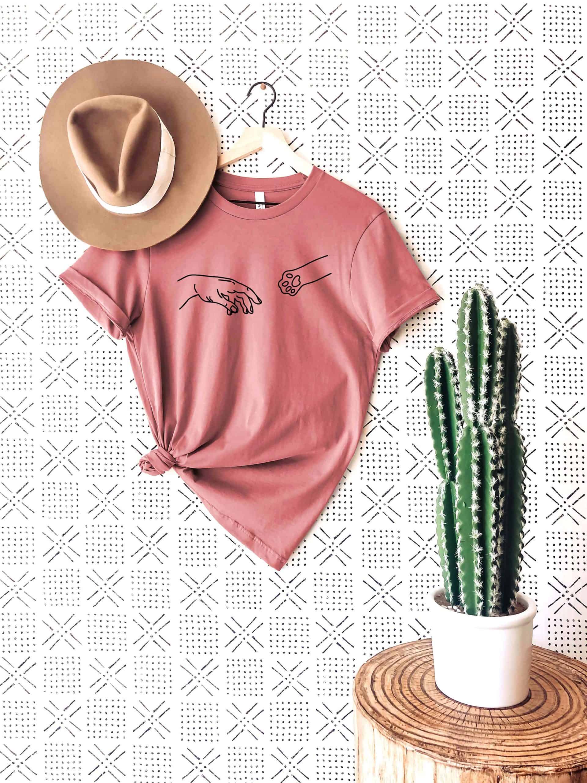 Human Hand and Cat Paw Shirt, Cat Lover Shirt, Cat Mom T Shirt, Paw Shirt, Cat Dad Shirt, Pet Lover Shirt, Pet Shirt, Meow Shirt