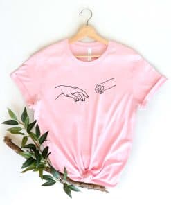 Human Hand and Cat Paw Shirt, Cat Lover Shirt, Cat Mom T Shirt, Paw Shirt, Cat Dad Shirt, Pet Lover Shirt, Pet Shirt, Meow Shirt