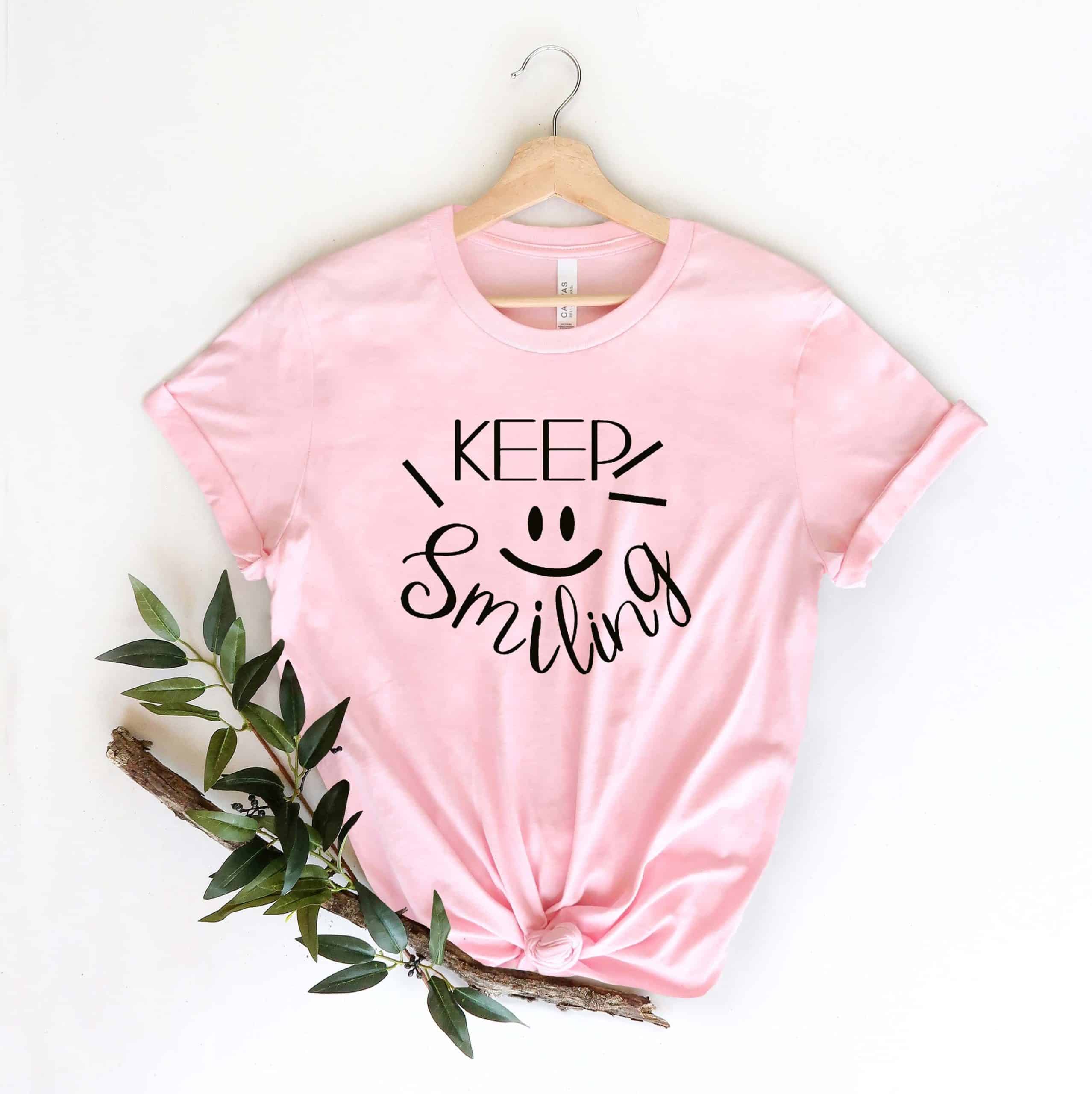 Keep Smiling, Happy Shirt, Positive Shirt,Smile Shirt, Smile Emoticon Shirt, Happy Shirt, Positive Shirt, Smile Face shirt, Smile T-Shirt,