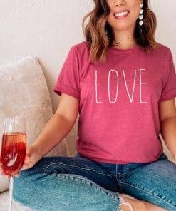 Love T-Shirt | Valentines Day Gift, Valentines Day Shirt | Gift For Her Valentines Day | Love Shirt, Love Tee, Love Heart Shirt