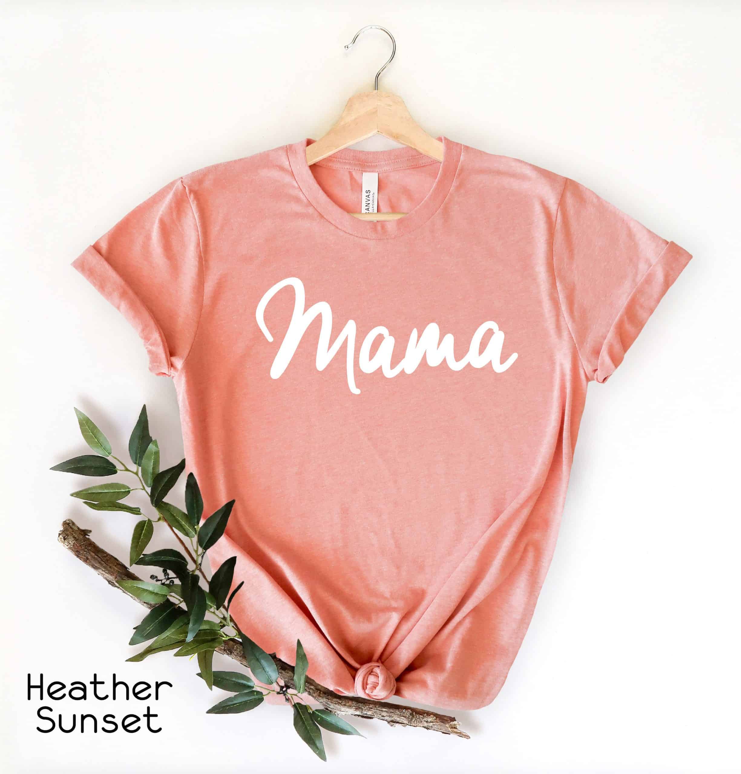 Mom Life Shirt. Wife Gift Blessed Mama Shirt Pregnancy Tee Floral Mom Shirt Cute Mom Gift Mother's Day Gift Mama T-Shirt