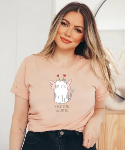 My Cat is my Valentine Shirt, Cat Lover Shirt, Valentines Cat Shirt, Fur Mama Shirt, Cat Valentine, Cat Mama Shirt