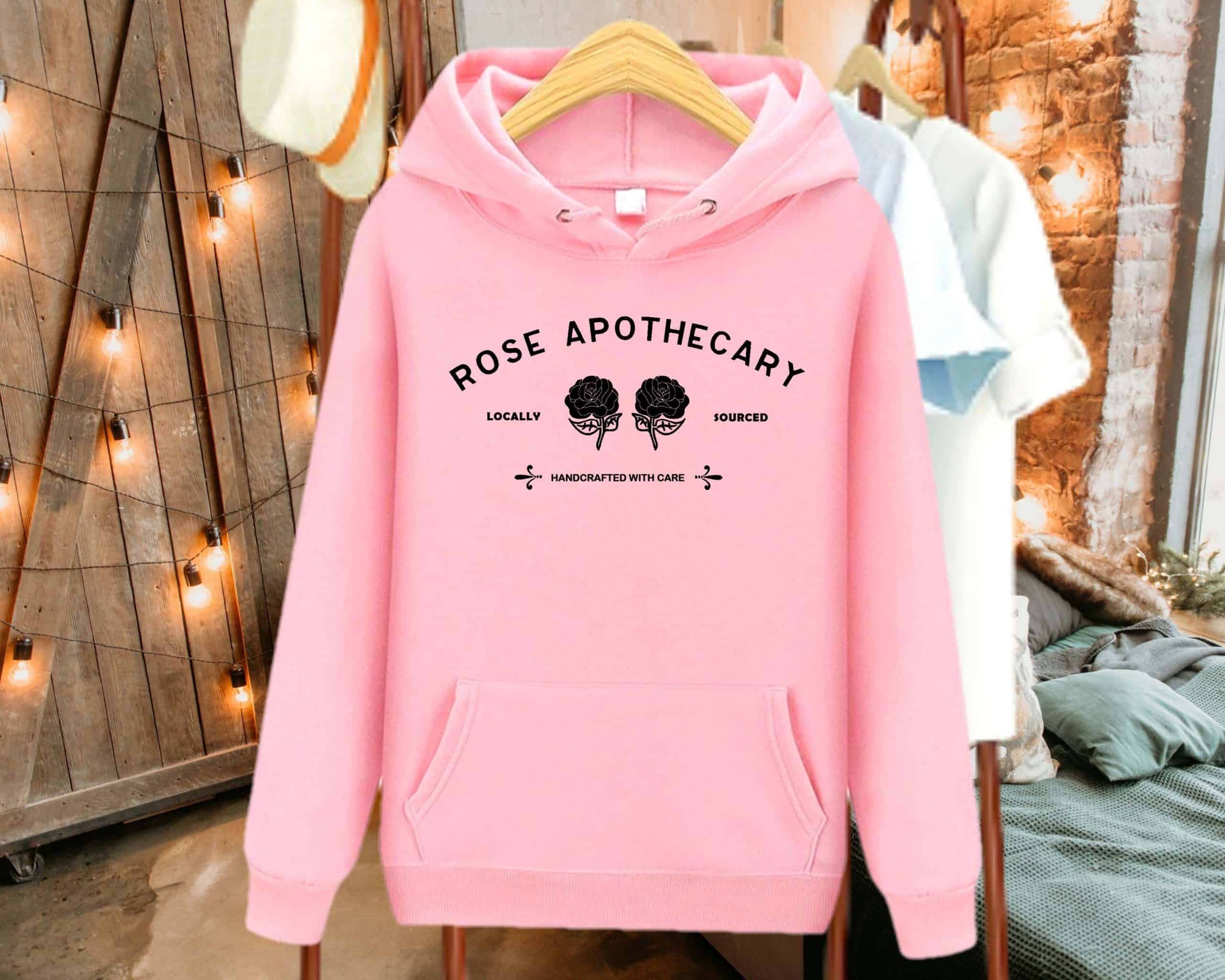 Rose Apothecary Hoodie, Schitt Creek Hoodie, Moira Rose Hoodie, David Rose Hoodie, Locally Sourced Hand Crafted With Care, Ew David Hoodie