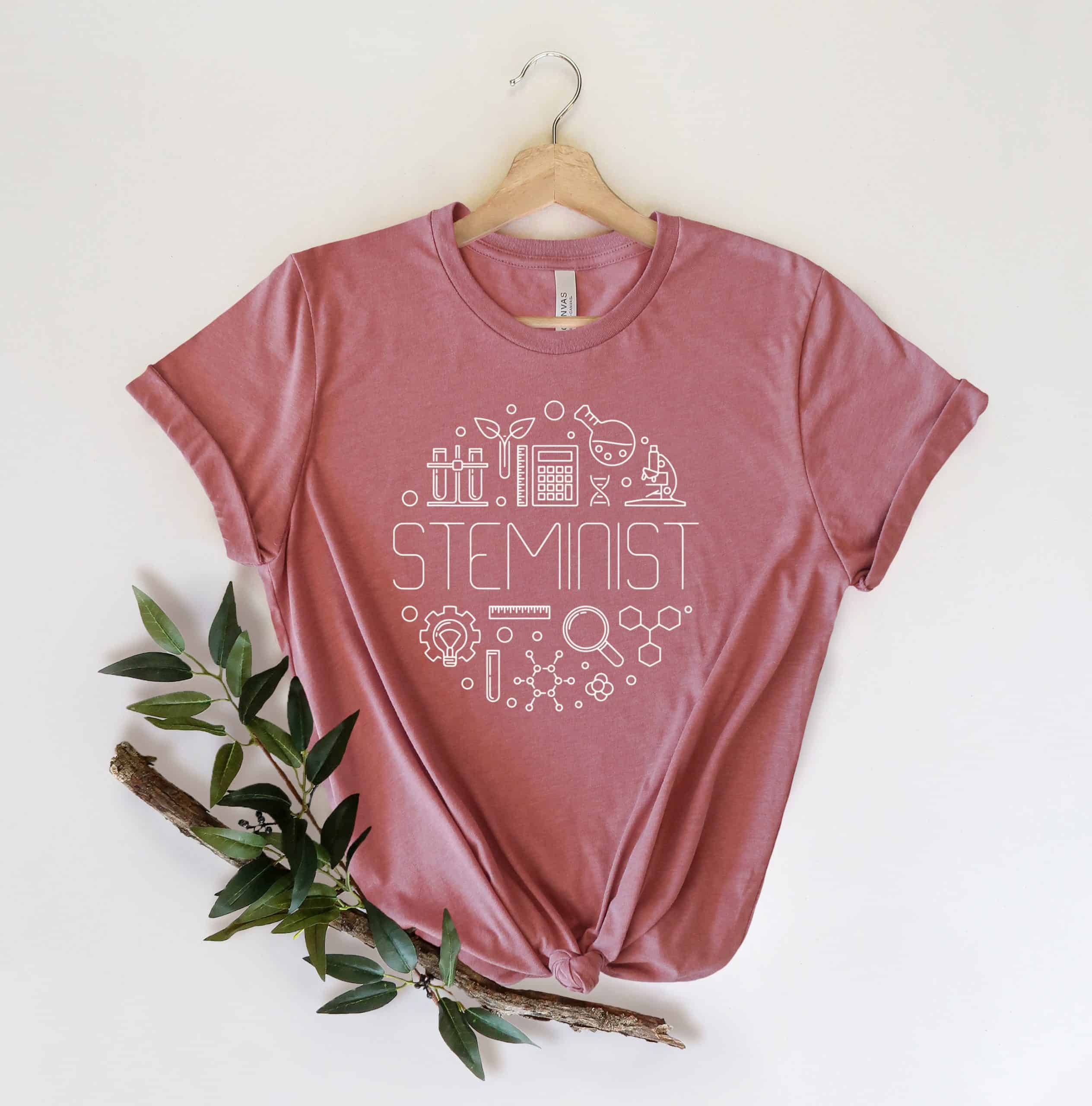 Steminist Shirt,Stem Woman Shirt, Stem Student Gift, Science Shirt, Gift for Women in Science, Technology, Engineering, and Math Careers Tee