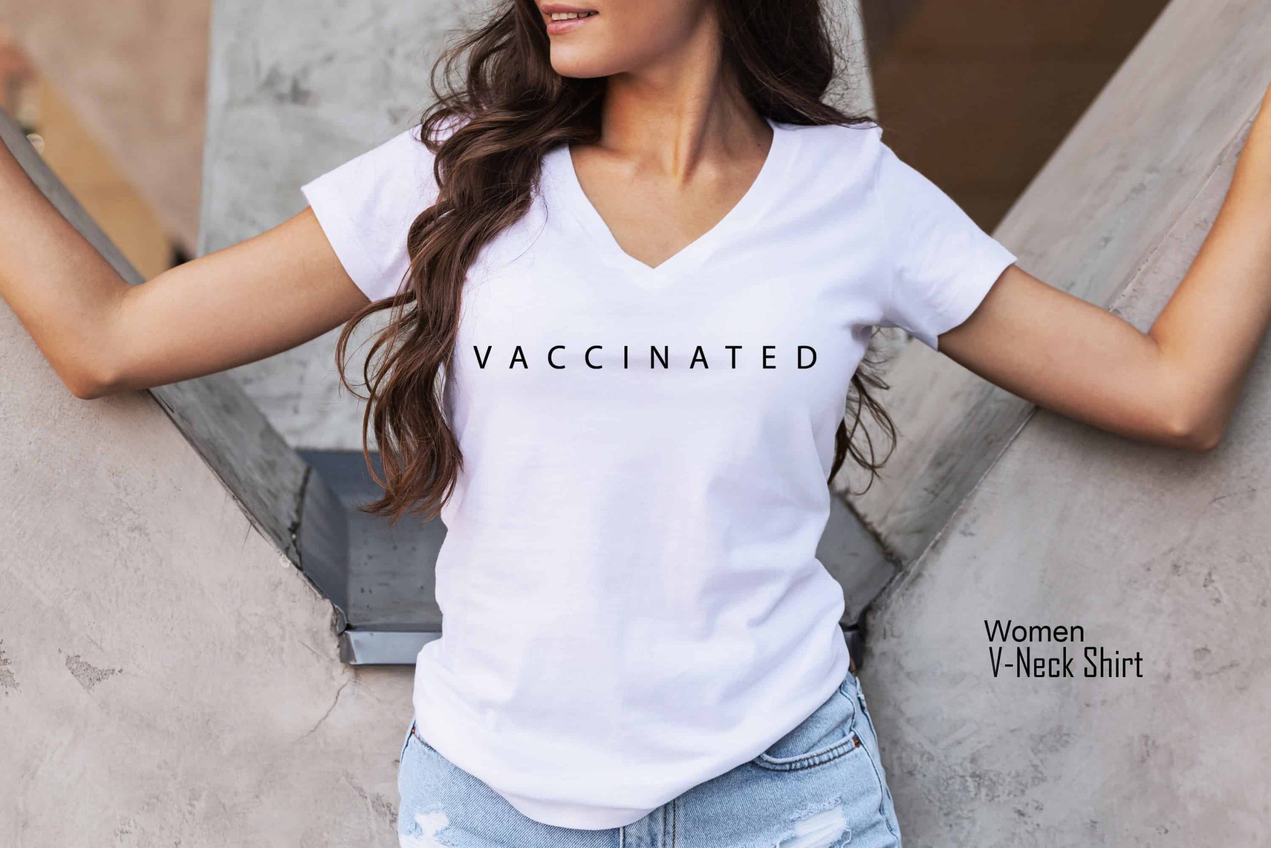 Vaccinated Tshirt, Coronavirus Vaccine, Vaccinated Shirt Covid Vaccine,  Pandemic T-Shirt, Womens Pandemic Shirt