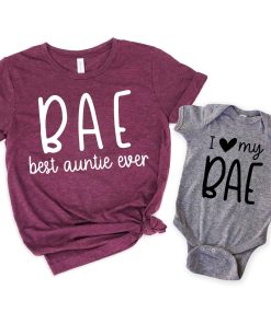 Gift for Auntie Best Auntie Shirt New Aunt Tee Aunt Shirt I love my Aunt Top