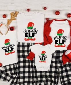 Family Elf Crew Shirt,Brother, Sister, Mama, Daddy Christmas Family Shirt,Christmas Family Matching Shirts,Christmas Shirt for Woman