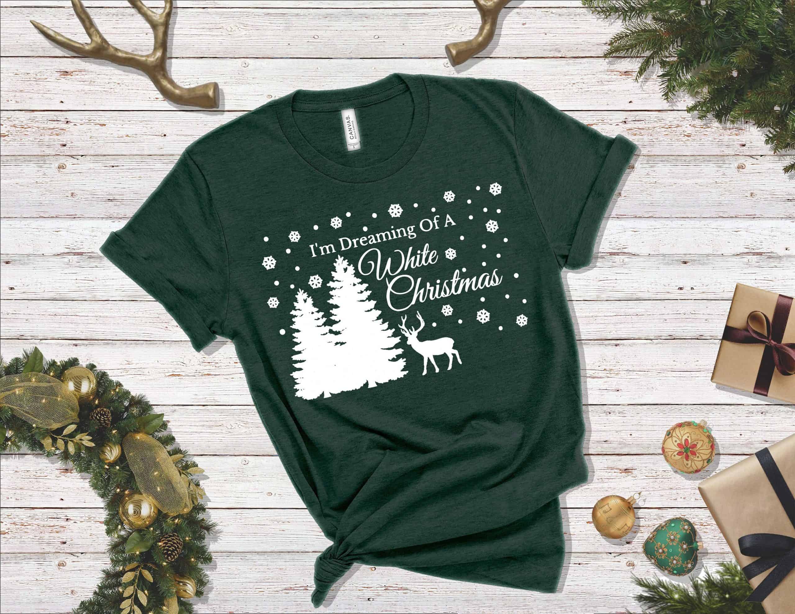 I am Dreaming Of A White Christmas Shirt, Christmas Shirt, Santa Squad Christmas Shirt, Matching Family Christmas Shirts,Christmas Gift