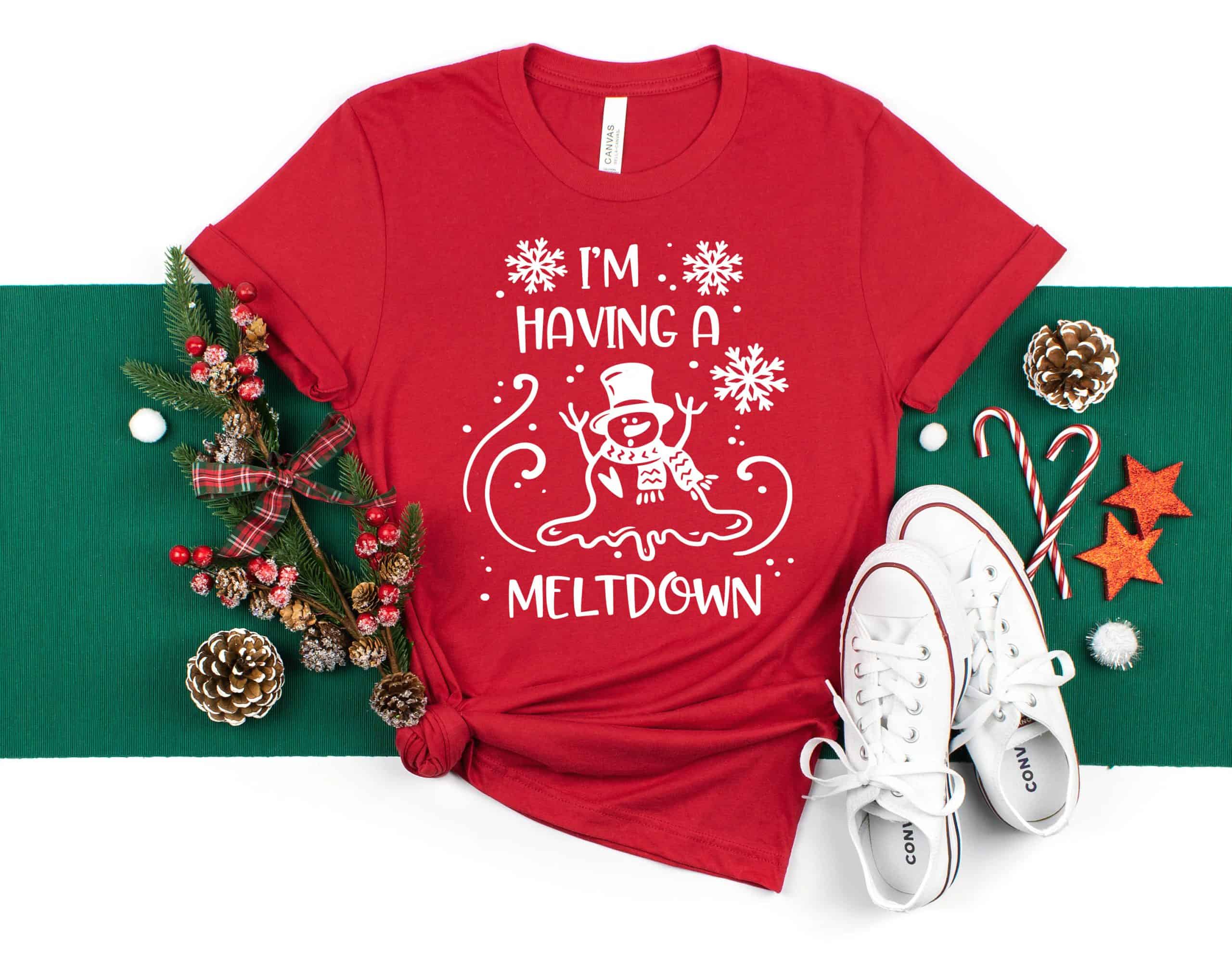 I am having a Meltdown,Christmas Gift, Gift for her, Let it snow Hoodie, Christmas Sweatshirt, Christmas gift for family