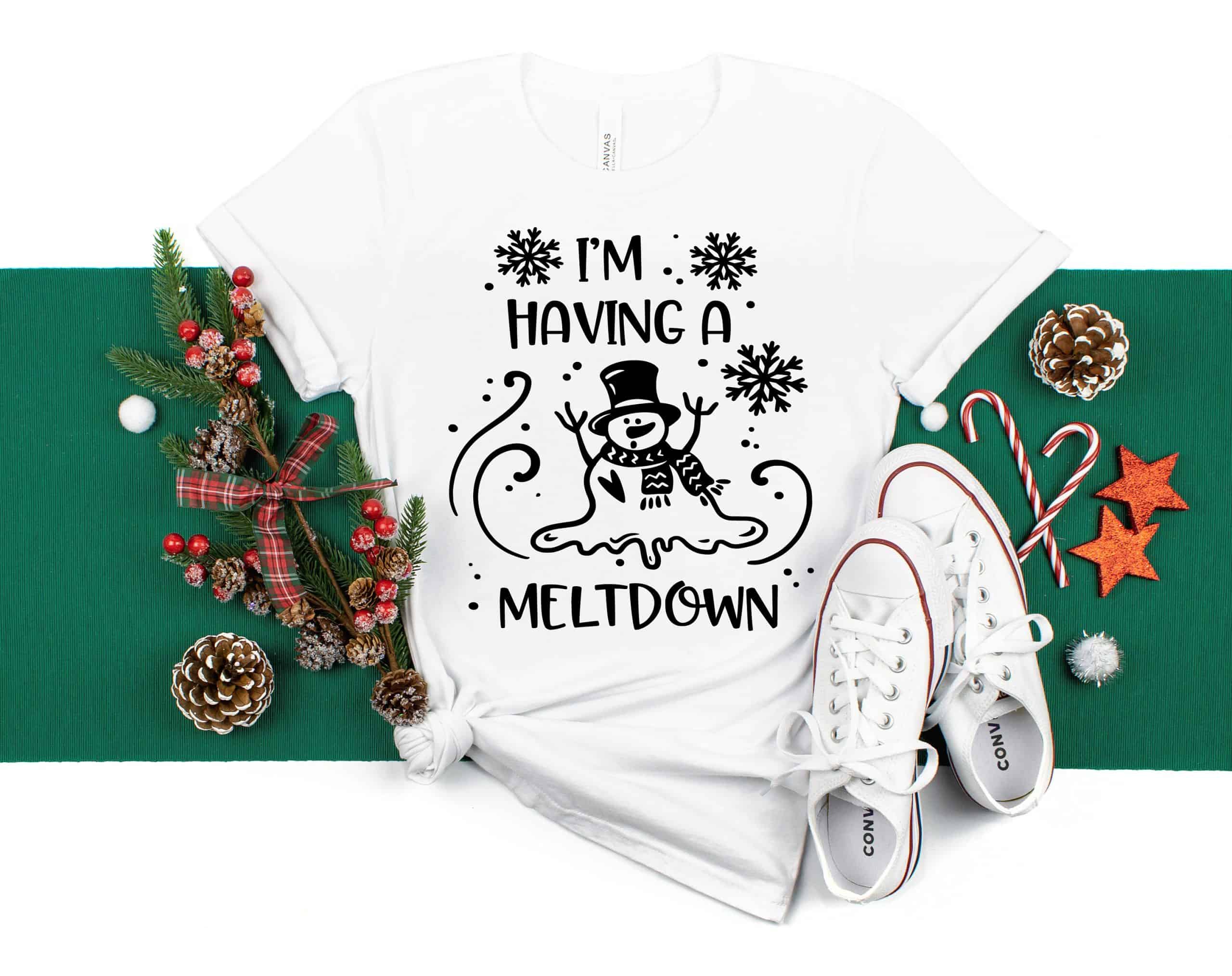 I am having a Meltdown,Christmas Gift, Gift for her, Let it snow Hoodie, Christmas Sweatshirt, Christmas gift for family