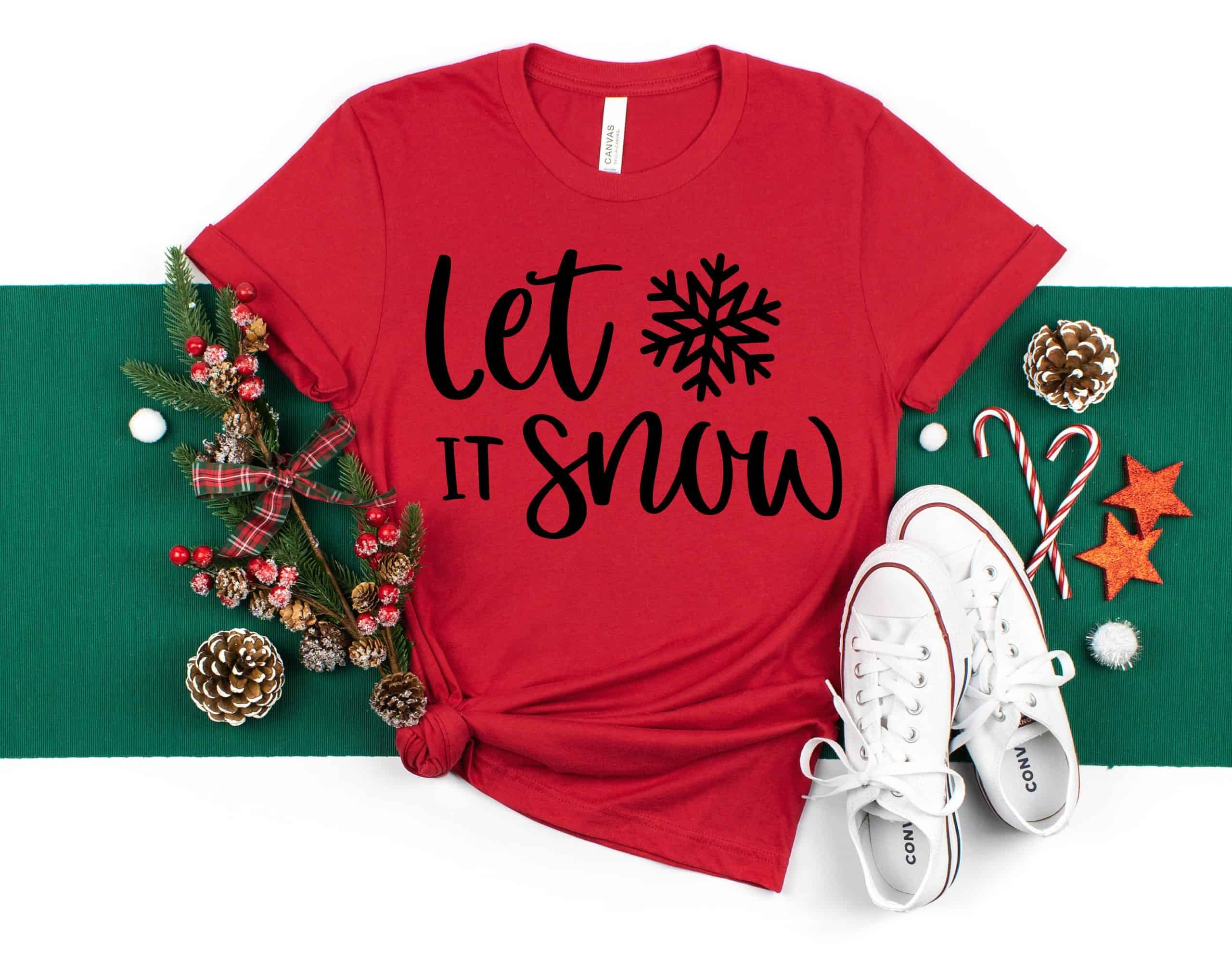 Let it Snow Shirt, Christmas Shirt, Christmas Gift, Gift for her, Let it snow Hoodie, Christmas Sweatshirt, Christmas gift for family