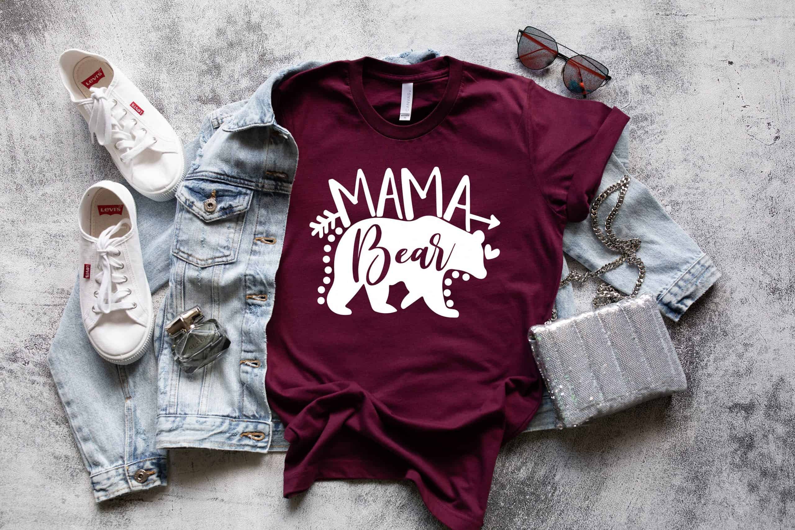 Mama Bear Shirt, Mom Shirts, Momlife Shirt, Shirts for Moms, Mothers Day Gift, Mama Tee, Mama Bear T-shirt, Mama Bear Tee,Baby Shower Gifts