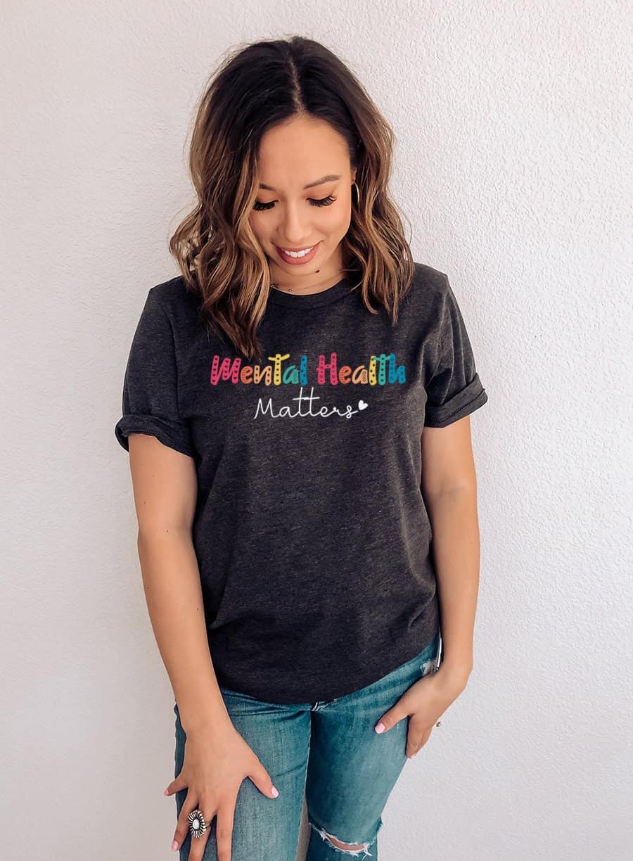 Inspirational Tee You Matter Shirt You Matter Gift Counselor Shirt You Matter Shirt Kind T-Shirt Mental Health Shirt Be Kind Shirt