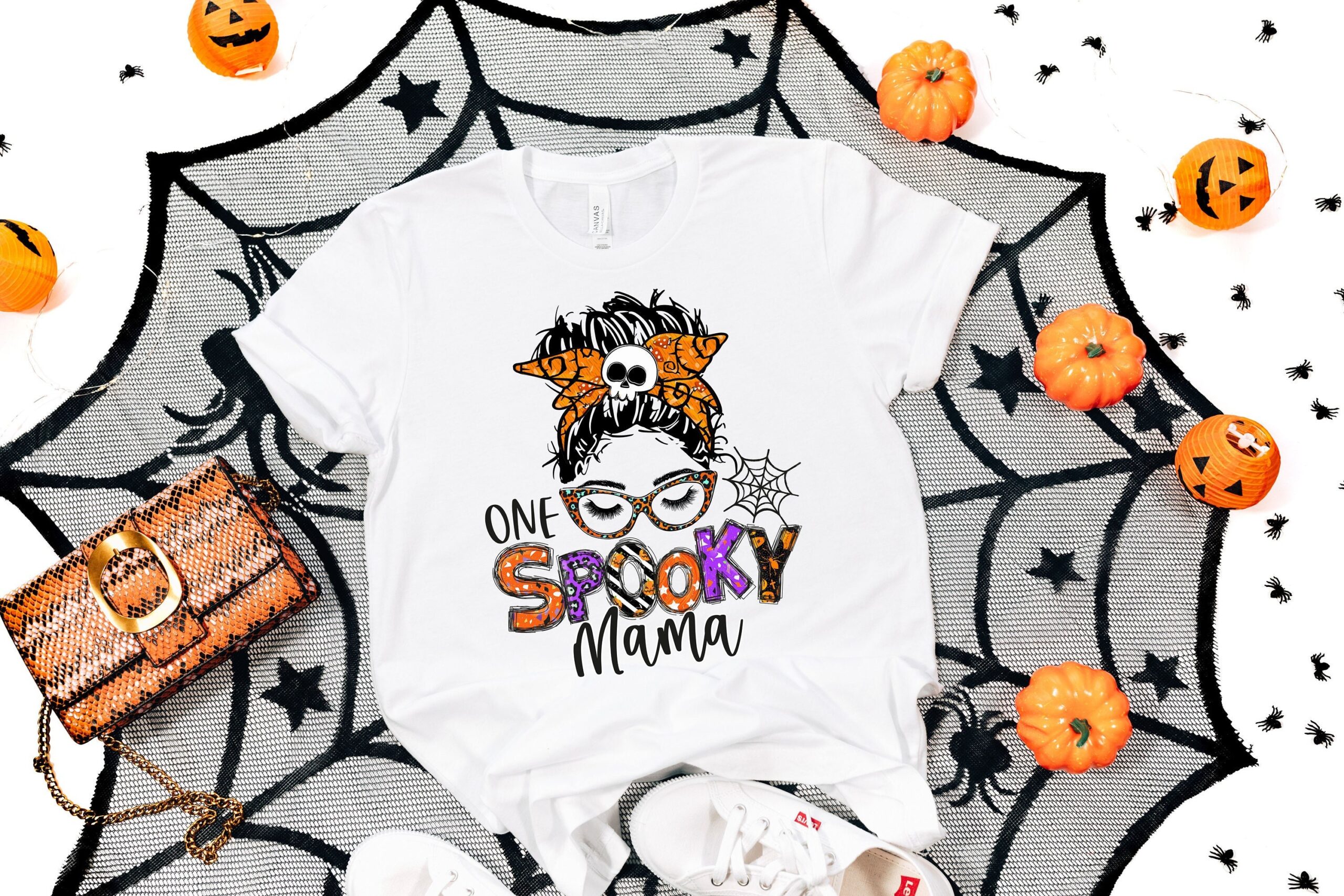 One Spooky Mama Shirt, Spooky Vibes Shirt, Halloween Gift, Cute Halloween Tee, Pumpkin Shirt, Halloween Mom, Women Halloween