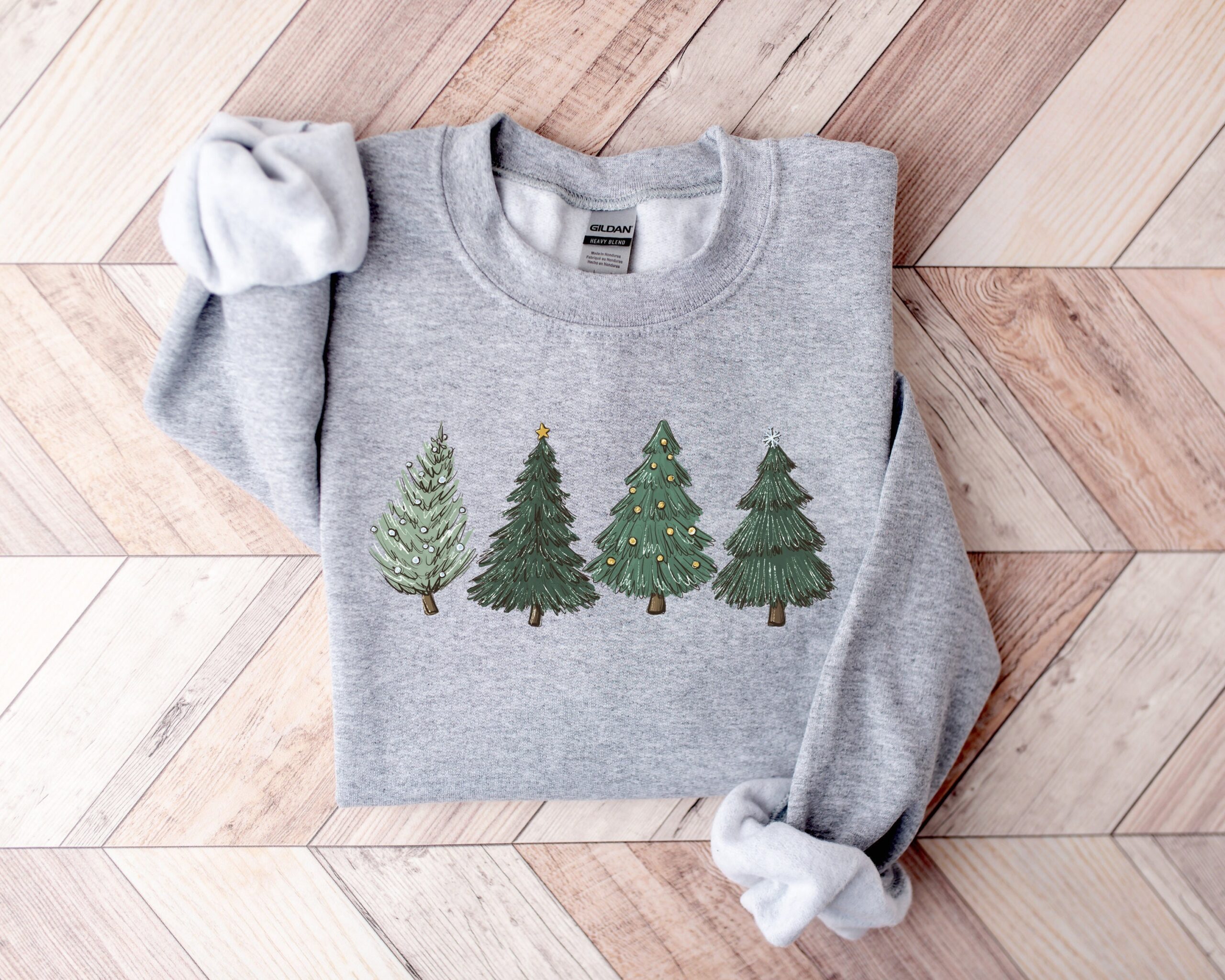 Womens Christmas Sweatshirt, Christmas Sweater, Christmas Crewneck, Christmas Tree Sweatshirt, Holiday Sweaters for Women, Winter Sweatshirt
